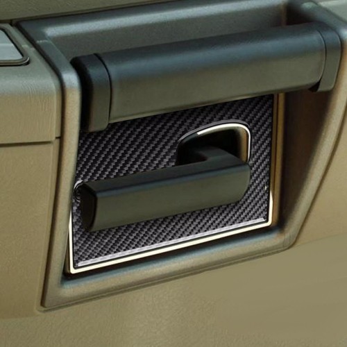 Guarnizione pannello telaio maniglia interna vera fibra di carbonio per Hummer H2 2003-2007 - Foto 2 di 7