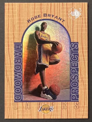 1996-97 Upper Deck UD3 Kobe Bryant RC Rookie Hardwood Prospects #19 Lakers 🔥
