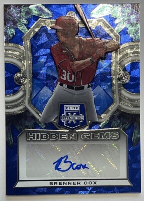 2023 Panini Elite Extra Edition Brenner Cox #HG-BCX Hidden Gems Auto WASHINGTON 