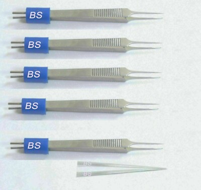 SS Reusable Bipolar Pencil 20 Gauge Bipolar Forceps Jeweler Straight 5 Pcs
