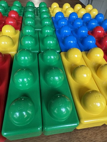 VTG Baby Toddler Preschool Lego Duplo PRIMO Building Blocks 48 Piece Brick Lot - Picture 3 of 4