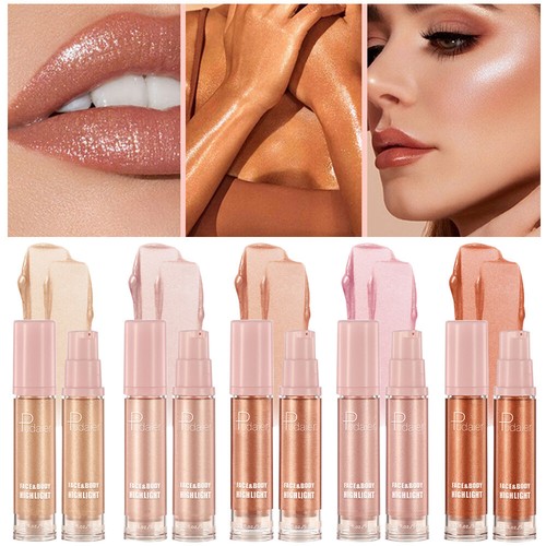 Pudaier Highlighter Liquid Golden Makeup Face Eye Contour Illuminator Glow ≥ - Picture 4 of 31