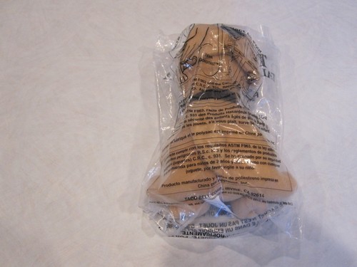 Vtg Taco Bell "¡Viva Gorditas!” Talking Chihuahua Dog Plush Toy Applause Sealed - Picture 2 of 5