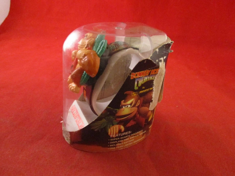 Reloj pulsera Donkey Kong Country Super Nintendo SNES 1995 para niños Foto 2 de 4