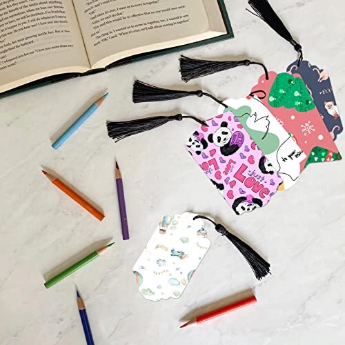 5 Set 36 Pcs Bookmark Metal Cutting Dies Tag Die Cuts Embossing Stencils Scra... - Picture 5 of 9