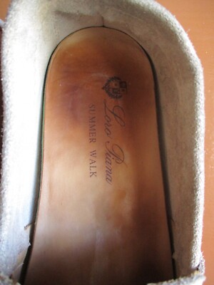 Loro Piana Summer Charm Walk Beige Leather Flats loafer H 18068