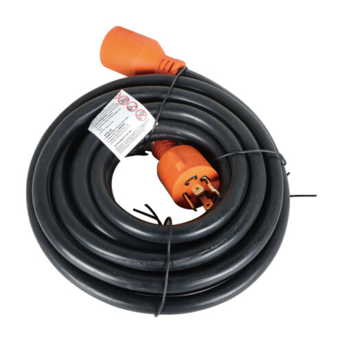 30 Amp 25FT 4Prong NEMA 14-30 Generator Extension Cord - Foto 3 di 12