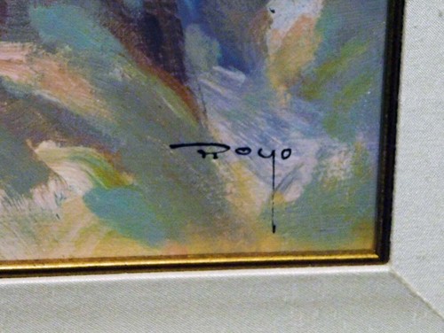 Royo Sentimiento SIGNED Color Serigraph on Panel Custom framed SUBMIT AN OFFER - Picture 3 of 6