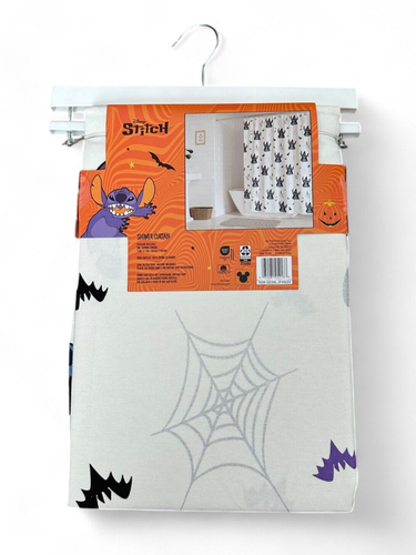 Disney Lilo and Stitch Halloween Cotton Shower Curtain 72x72 - Picture 5 of 5