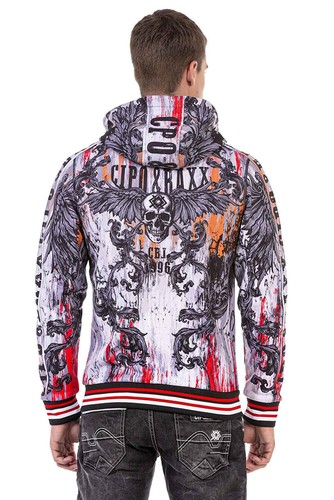 Cipo & Baxx HORIZON sudadera con capucha chaqueta CL462 todas las tallas Nuevo - Imagen 3 de 5