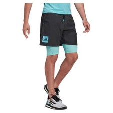 Adidas Heat Dry 9 Men's Tennis Short HG4204 Carbon - NO LYCRA SHORTS INCLUIDED