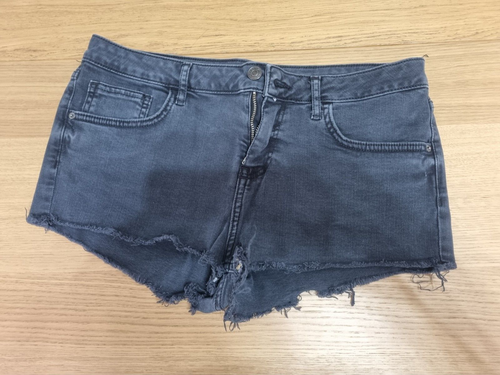 Topshop Daisy Größe 14 dunkelgraue Shorts