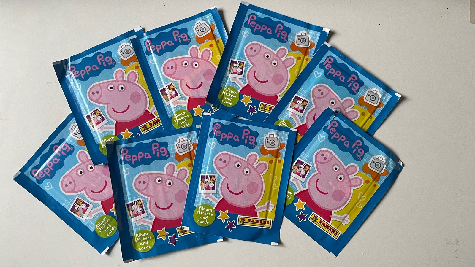 Peppa Pig Wutz - Mein Lustiges Fotoalbum - Sammelsticker - 8tüten
