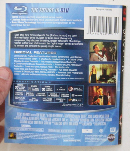 Shutter Blu-Ray Movie Film Disc 2008 Unrated Joshua Jackson Rachael Taylor BB390 - Picture 4 of 4