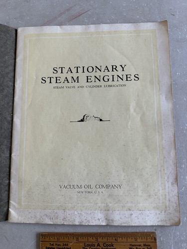 Antique Book Gargoyle Vacuum Oil Co. Stationary Steam Engines Lubrication 1923 - Picture 3 of 10