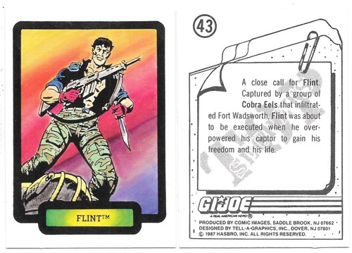 The G.I. Joe Files Trading Cards Comic Images 1987 HIGH GRADE YOU CHOOSE CARD - Picture 19 of 25