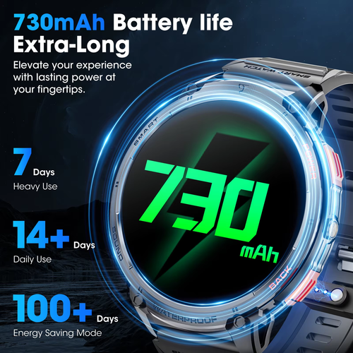 Waterproof Smartwatch Bluetooth Call Fitness Tracker Heart Rate Sleep Monitor - Picture 5 of 13