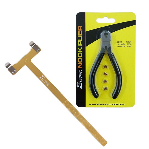 Nocking Pliers Sets + Bow T Square Measurement Tool Archery Bow Target Shooting - Picture 11 of 12
