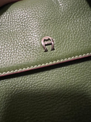 NEU Vintage Tasche Etienne Aigner echt Rindsleder olivgrün - Bild 4 von 11