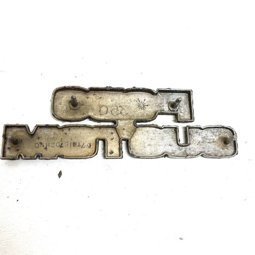 Ford F350 CUSTOM Pickup Truck Fender Emblems Badge Panel Oem Diesel 1980 - 1986 - Imagen 3 de 6