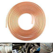 Copper Nickel Brake Fuel Line Tubing Kit 5/16 Od 25 Ft Coil Roll Inline Tube