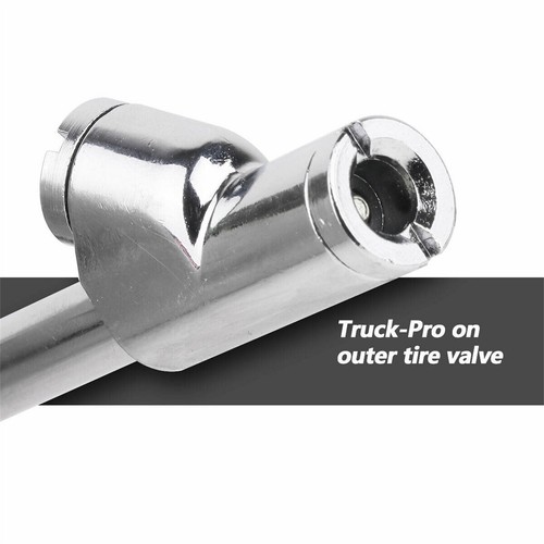 Heavy Duty Inflatable Air Chuck Dual Head Truck Tire Chuck 1/4" FNPT Extension S - Foto 2 di 13