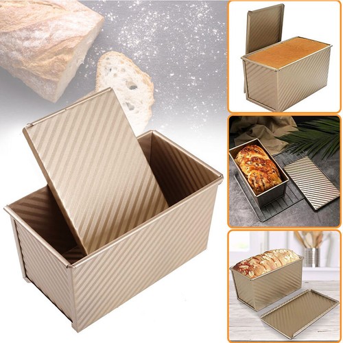 Kitchen Non-stick Box Toast Bread Cake Baking Mold Loaf Tin Bakeware Pan w/ Lid - Picture 9 of 11