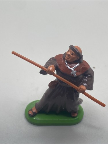 5 FIGURAS BRITÁNICAS DETALLE ROBIN HOOD BASE METÁLICA 1971 Marion LittleJohn Tuck de colección - Imagen 9 de 17