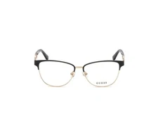 GUESS GU2833 002 Matte Black Metal Optical Eyeglasses Frame 55-14-140 GU 2833 RX