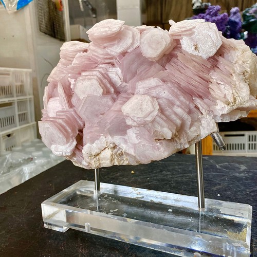 16.2LB Natural pink calcite shaped quartz mineral sample from Fujian - 第 18/23 張圖片