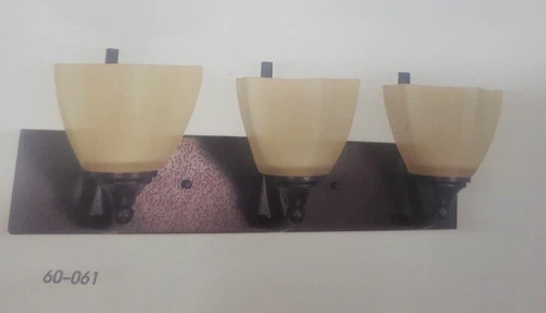 Nuvo Lighting 60-061  COPPER BRONZE 3 LIGHT VANITY LIGHT 22" W (66B) - Picture 1 of 11