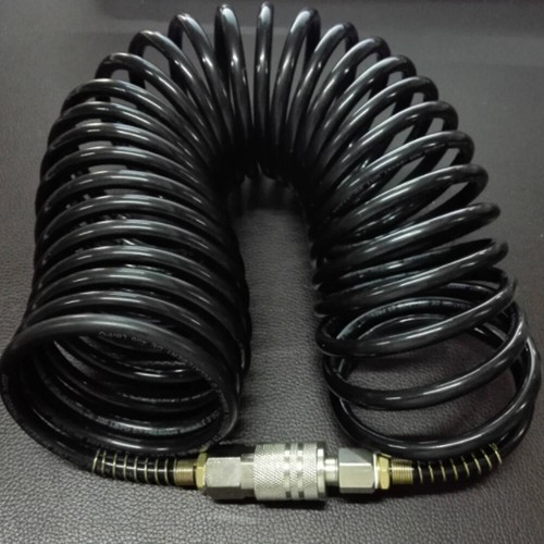 Air Compressor Recoil Hose Line Spring Ends Pneumatic Tube Tools 25FT 1/4"NPT - Picture 5 of 5