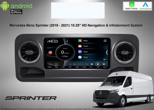 2019-2022 Mercedes Sprinter Apple CarPlay Android Auto - Picture 1 of 8