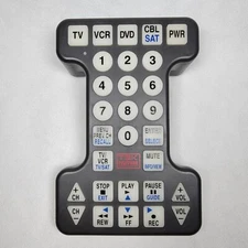 TEK Partner BW-0561-RD Universal Remote Control Big Buttons Lights Up