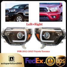 Headlights For 2012-2015 Toyota Tacoma Black Headlamps Led Drl Leftright Side Headlights For 2012-2015 Toyota Tacoma Black Headlamps Led Drl Leftright Side