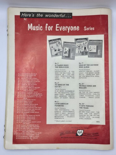 Vintage Notenbuch 101 Songs Of The Gay 90’s Nat Korn 1954 - Bild 2 von 10