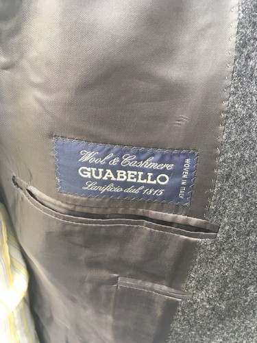 CARUSO Men's Sports Coat Gray Wool Cashmere Blend Gray Three Button Italy 42 L - Picture 9 of 11