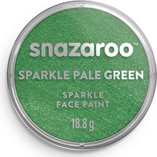Snazaroo Classic Face and Body Paint, 18ml, Sparkle Pale Green