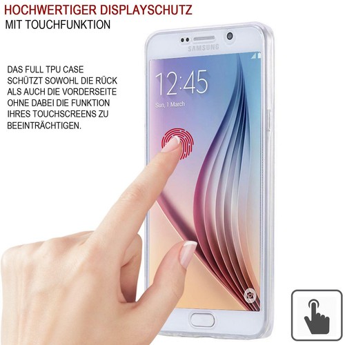 360 FULL COVER Hülle Silikon Schutz Handy Case für Samsung Apple iPhone Huawei - Bild 9 von 10