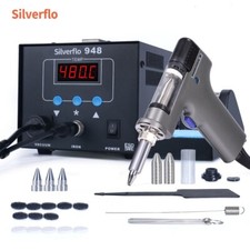 Silverflo 948 90W Digitale L&ouml;tstationen mit Vakuumpumpe Entl&ouml;tstation Komplett