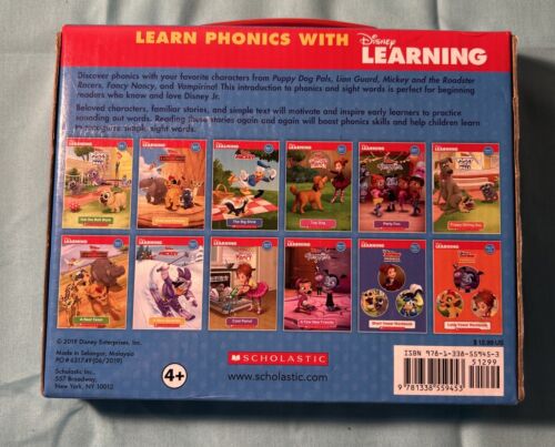 Disney Junior Phonics Childrens Books Learn to Read Box Set Lot 12 / Scholastic - Picture 2 of 3