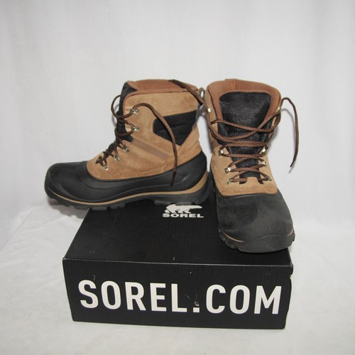 Mens Sorel Buxton Lace Waterproof Boots Size 12 Delta Black
