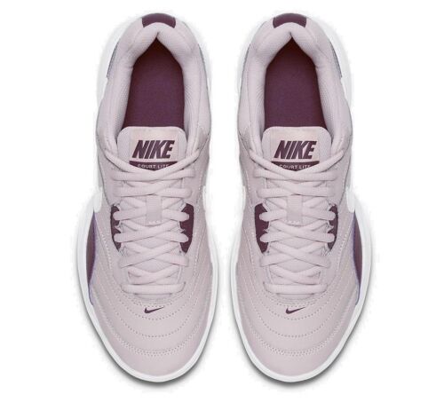 Womens NIKE COURT LITE Rose/ Purple Tennis Trainers 845048 651 - Picture 3 of 4