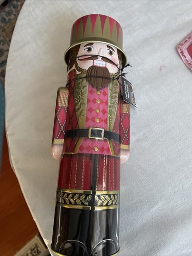 Nutcracker Red Gold Empty 12” “The Silver Crane Co” Empty Metal Tin - Picture 9 of 9