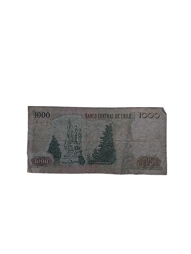 Chile 1000 pesos 2002 Bank Note - Picture 2 of 2