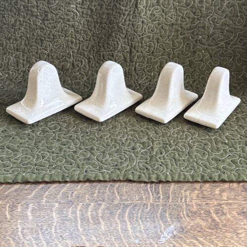 VINTAGE White speckled Bathroom Fixture Set lot 6 pcs Porcelain MCM - Picture 12 of 14