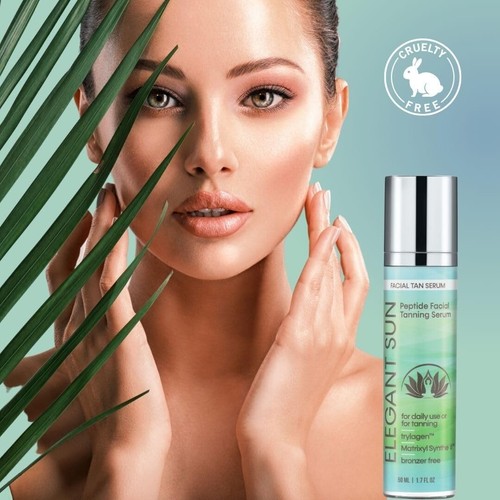 Facial Tanning Bed Lotion DHA Free Flawless Glow Famous Face Serum Elegant Sun - Picture 7 of 7