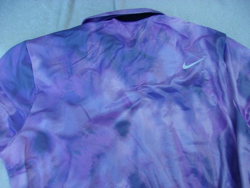 NWT Nike dri fit polo, purple, patterns, men's L, XL, XXL, 2 button top, $80 - Picture 7 of 7