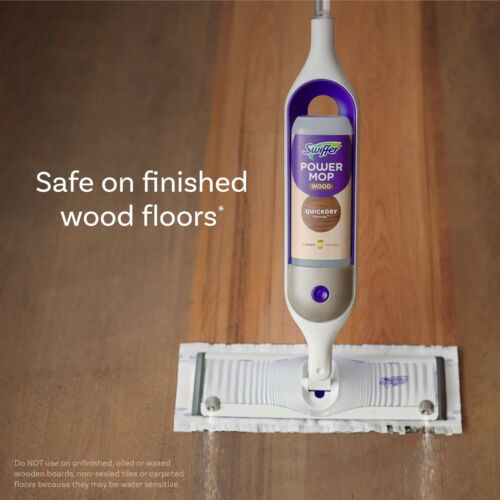 Power Mop Wood Refill Solution, QuickDry Hardwood Floor Cleaner, Lemon Scent - Picture 5 of 9