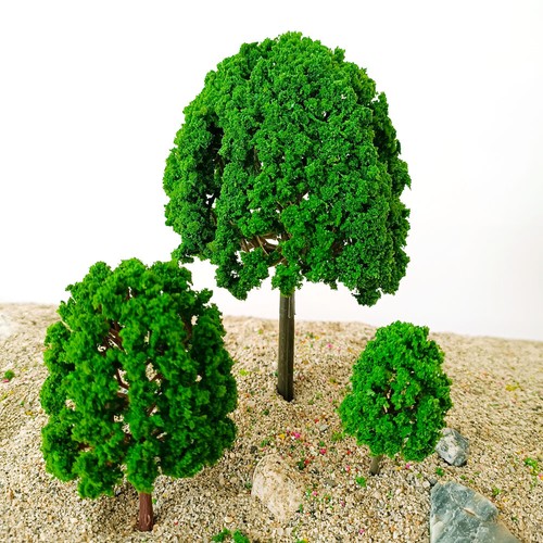 5/10/11pcs Various Size Model Tree Wargame Train Railway Miniature Scenery Decor - Picture 6 of 19